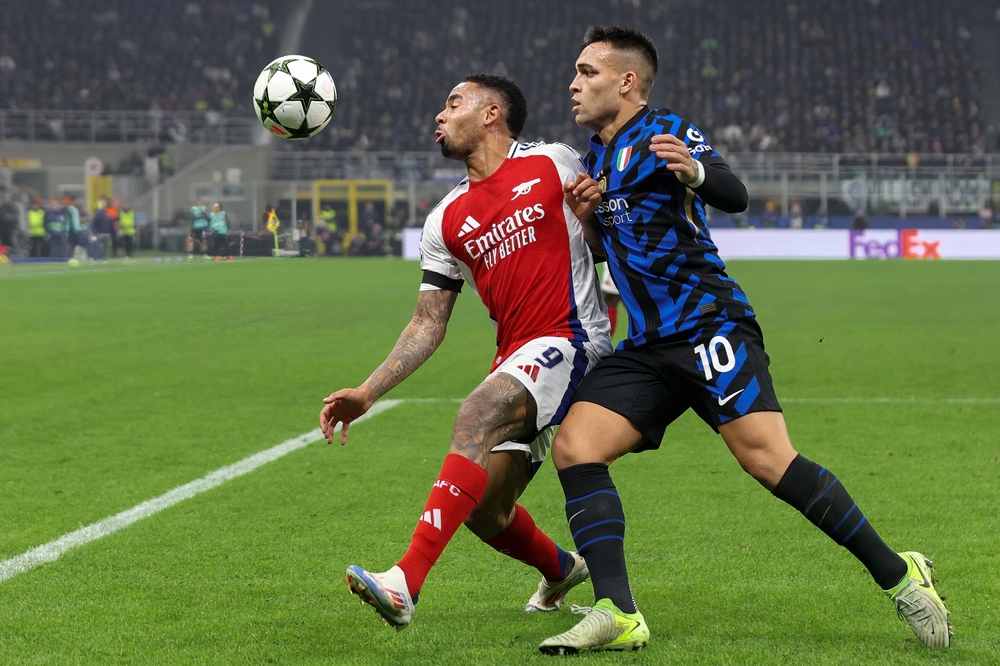 Italy,,Milan,,2024 11 06:,Gabriel,Jesus,(arsenal,Fc),Ball,Control,In